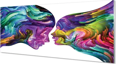 Produktbild von Glasbilder 125x50 Wandkunst Menschen MAZY
