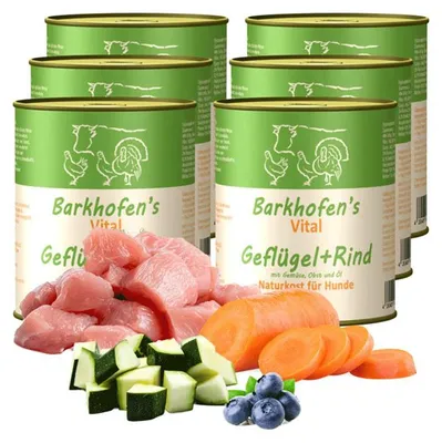 Produktbild von Barkhofen’s VITAL - Geflügel + Rind 6x 800g