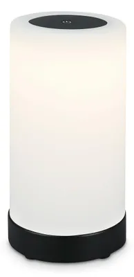 Immagine prodotto di BRILONER - Lampada da tavolo a LED a batteria, dimmerabile, lampada da tavolo a LED in vetro senza fili, funzione touch, 3300K bianco caldo, nero, 245x125 mm (HxD)