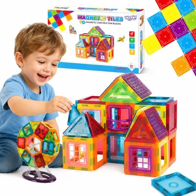 Produktbild von Woopie 3D-Magnetblöcke Lerntafeln für Kinder