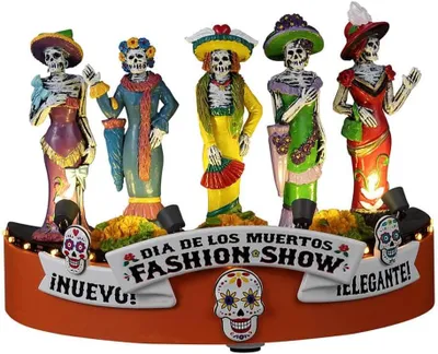 Productafbeelding van Decoratief Figuur - Scene Element - Halloween Versiering - Met Verlichting - 13.7 cm - Multicolor