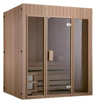 Obrázok produktu pre Sauna z masívneho dreva Sauna z prírodného dreva Drevená sauna Wellness sauna Domáca sauna 180x125 cm