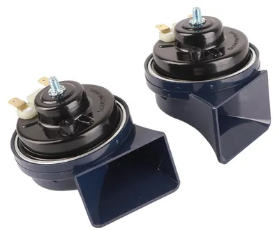 Zdjęcie produktu dla 2 sztuki DC 12V 105dB Dwutonowy głośnik samochodowy/motocyklowy typu ślimakowego, wodoodporny, pyłoszczelny