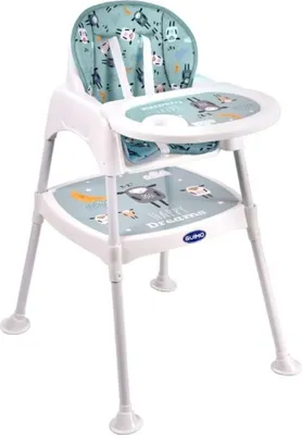 Produktbild von Kinderhochstuhl Hochstuhl für Babys Verstellbar Klappbar Tisch 5-Punkt Gurt (Grün)