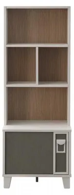 Produktbild von Bücherregal Bücherschrank Standregal Regal Holz Grau Kinderzimmer
