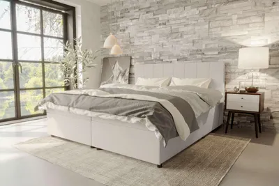 Produktbild von 99rooms Kira Boxspringbett Cordstoff POSO Greige 140x200 cm