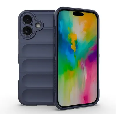 Produktbild von MobyDefend Hülle für iPhone 16 - TPU Gripcase - Blau