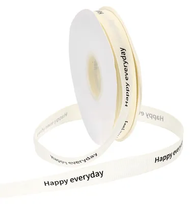 Polyester-Grosgrainband 1,5 cm x 36,5 m, weiß