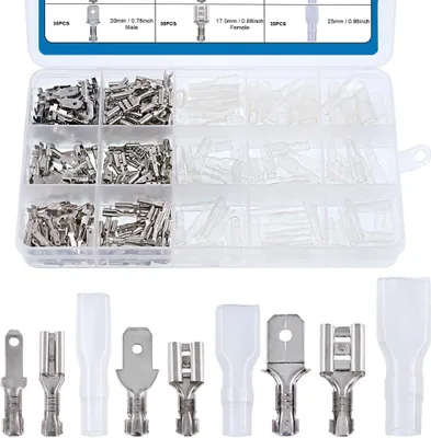 Produktbild von MMOBIEL 315 Kabelschuhe, Klemmenblock-Sortiment mit Isolierhülsen Stecker und Buchse