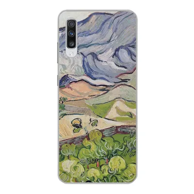 Produktbild von MuchoWow® Handyhülle Schutzhülle Hülle für Samsung Galaxy A70 Die Alpen - Vincent van Gogh Silikon Softcase Handy Hülle - Schutzhaube