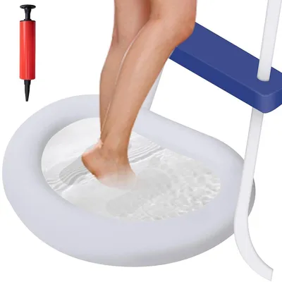 Immagine prodotto di Vaschetta gonfiabile per i piedi, in PVC, dimensioni 87,8 x 65 cm, colore bianco