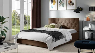 Produktbild von Doppelbett TIBOR – 200x200, braun