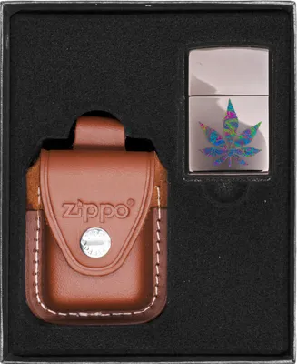 Produktbild von Feuerzeug-Set ZIPPO  FUNKY CANNABIS Geschenk No4