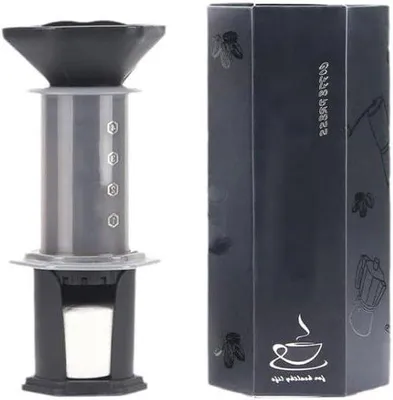 Zdjęcie produktu dla Ekspres do kawy o pojemności 240 ml z 150 filtrami, idealny do domu, biura i na kemping