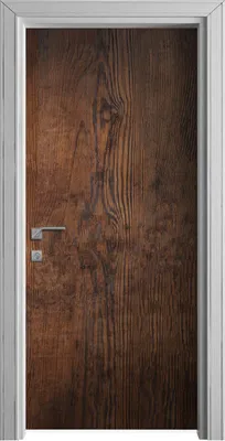 Produktbild von Tür Selbstklebende 90x210 cm Türfolie Türtapete Klebefolie - Dunkle Holz