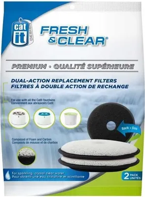 Produktbild von CATIT Premium-Ersatzfilter für Fresh&Clear Trinkbrunnen, 2er Set