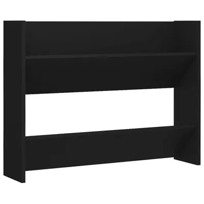 Obrázek produktu pro Nástěnný botník černý 80x18x60 cm Materiál dřevo