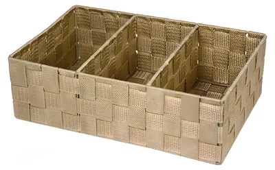 Produktbild von Aufbewahrungskorbe - 3 Facher - braun - Kommode - Wascheorganisation
