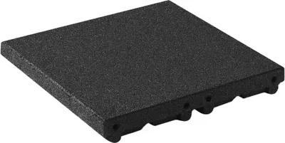 Produktbild von Fallschutzplatte / Gummimatte 500x250x80mm schwarz