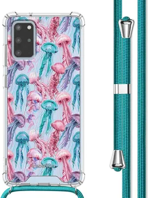Produktbild von imoshion Design Hülle mit Band Samsung Galaxy S20 Plus - Jellyfish Watercolor