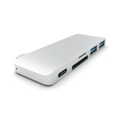 Produktbild von Satechi ST-TCUPS, Silber, MicroSD (TransFlash), SD, Aluminium