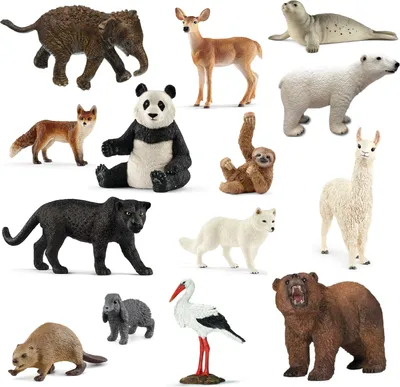 Produktbild von Schleich - Tierfiguren - wilde Tiere der Welt 14-teilig