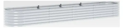 Produktbild von Hochbeet aus verzinktem Stahl 400x80x44 cm Gemüsebeet Pflanzbeet Pflanzkasten