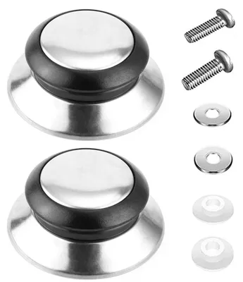 Produktbild von Solidchoice – Set aus 2 Edelstahldeckelknäufen