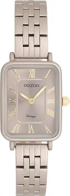 Produktbild von Oozoo Armbanduhr taupe braun Metall Vintage Series Damen Analog-Quarzuhr UOC20412