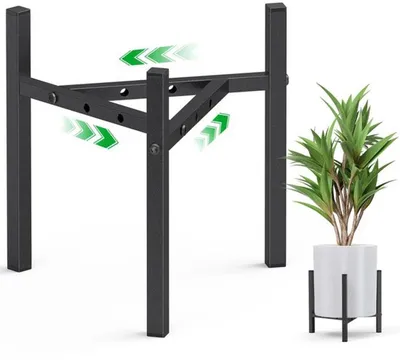 Productafbeelding van Azomor® Verstelbare metalen plantenstandaard voor binnen en buiten, met een modern design