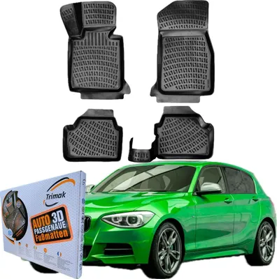 Produktbild von Trimak Autofußmatten kompatibel mit BMW 1ér F20 & F21 (2011-2019) Auto Allwetter Gummimatten