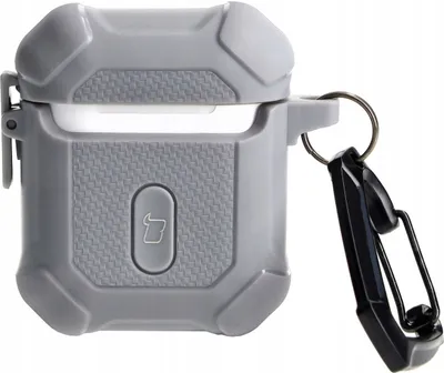 Produktbild von Bizon Case Kopfhörer Rüstung Apple Airpods 1/2 grau