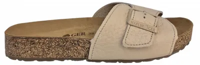 Produktbild von Haflinger Bio Jeane creme Pantolette Beige in Gr. 38