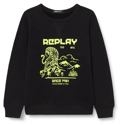 Obrázek produktu pro Replay, chlapecká mikina, černá, velikost 6 let