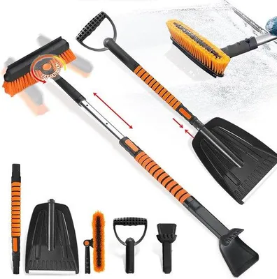 Produktbild von Famanu Schneebürste 4-in-1 mit Eiskratzer und Besen - für Auto, SUV, Lkw