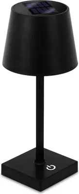 Produktbild von 3.07 LED Tischleuchte GLORIUS mit Solar und Akku Betrieb - warmweiß - Farbe: schwarz