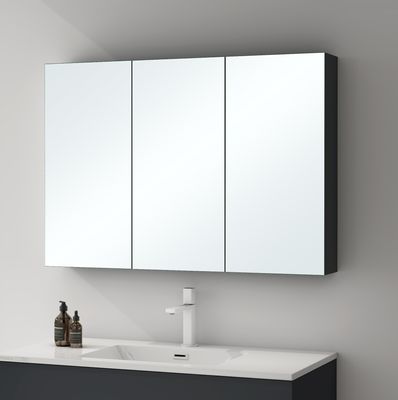Mai & Mai Spiegelschrank mit 2 Spielgeltüren Badezimmerschrank Hängeschrank Badezimmerspiegel BxTxH 120x15x70 cm Anthrazit matt Spiegelschrank-02