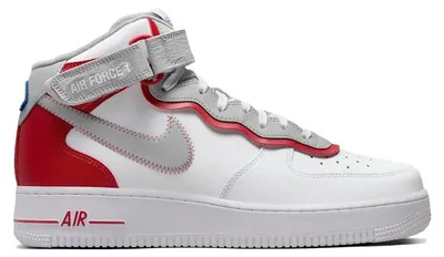 Imagen del producto de Nike Air Force 1 Mid Athletic Club, color blanco y rojo, talla EU 44.5