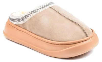 OZABI Damen-Pantoffeln Skandinavischer Stil, Gefüttertes Inneres, Taupe - Bild 1