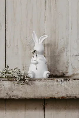 Produktbild von Storefactory Hase EMILIA weiß L | Ø8x17cm