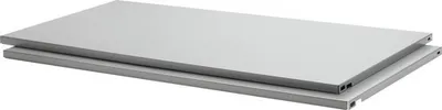 Produktbild von Stahlfachboden B 80 x T 40 cm silber, 2 Stück