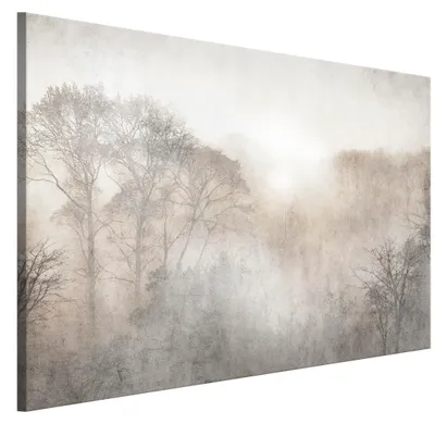 Produktbild von LUMASOUL Leinwand Bilder, Leinwandbild Natur Motiv, Wandbilder Holzrahmen, Bilder 90x60cm Wald 4 Wald 20