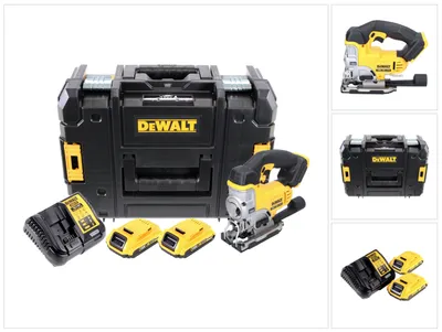 Produktbild von DeWalt DCS 331 D2 Akku Stichsäge 18 V + 2x Akku 2,0 Ah + Ladegerät + TSTAK