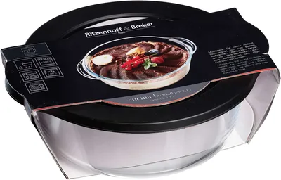 Produktbild von Auflaufform 2,1 Liter rund mit Deckel Cucina