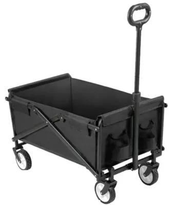 Image de Remorque de camping portable, chariot de plage pliable