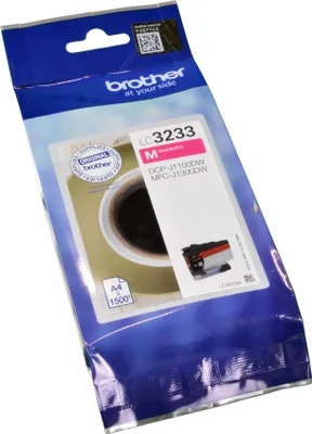 Produktbild von Brother LC3233M, Standardertrag, Magenta, Tinte auf Pigmentbasis, 1 Stück(e), 1500 Seiten, Einzelpackung