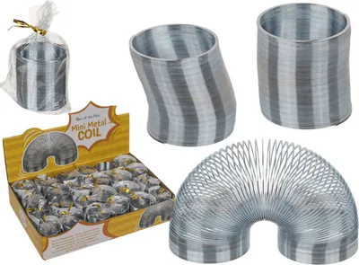 Produktbild von OOTB Silberfarbene Mini-Metallspirale ca. 35 cm