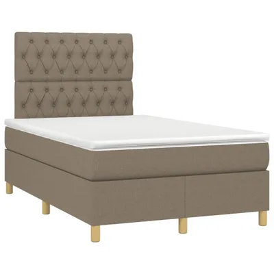 Produktbild von Boxspringbett mit Matratze Taupe 120x190 cm Stoff