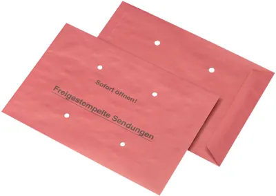 Obrázok produktu pre MAILmedia Versandtasche "Freigestempelte Sendungen", B4, rot