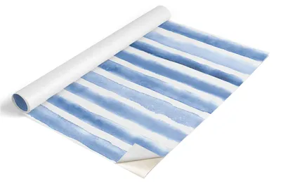 Zdjęcie produktu dla Folia meblowa Tulup – folia samoprzylepna do mebli – folia samoprzylepna 65 x 130 cm – folia meblowa do szaf – folia do mebli – folia meblowa do kuchni – wodoodporna – zmywalna – samoprzylepna – bez pęcherzyków powietrza – niebieskie paski